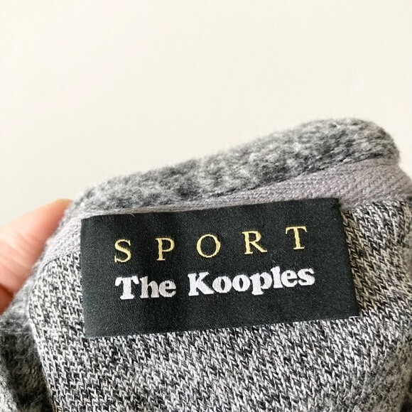 Kooples Sport Sweet Fleece Lace Sweatshirt 3 Large - Picture 2 of 7